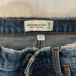 Abercrombie Curve Love High Rise Jean Shorts